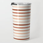 terra cotta stripes  Travel Mug Gallery Image 3