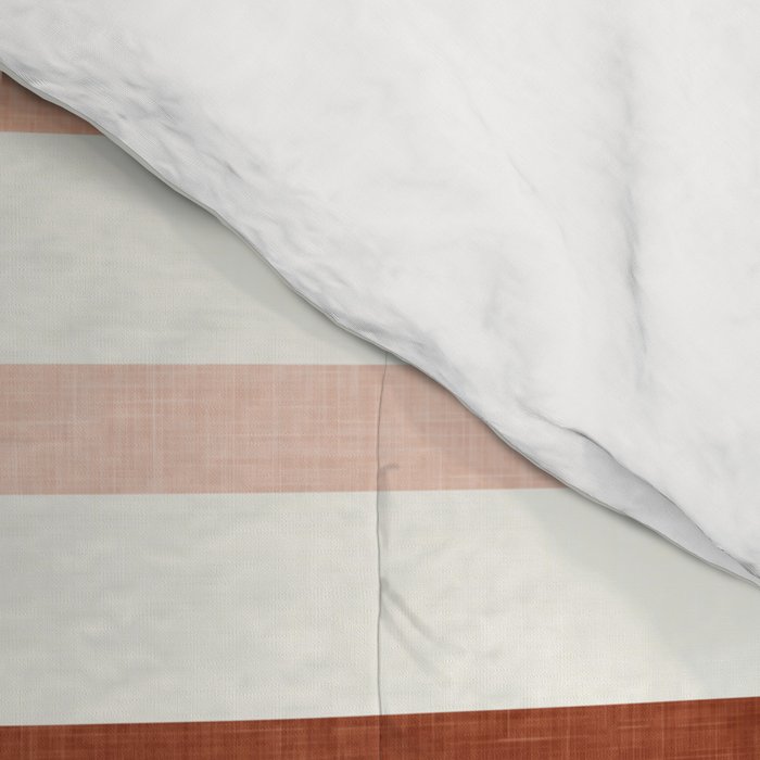 terra cotta stripes  Comforter Gallery Image 4