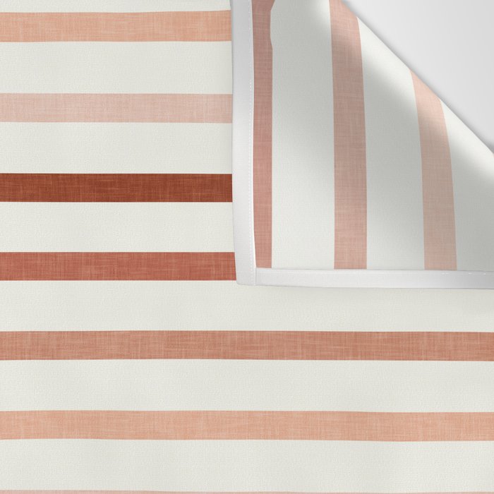 terra cotta stripes  Wall Tapestry Gallery Image 3