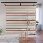 terra cotta stripes  Wall Mural Gallery Image 1