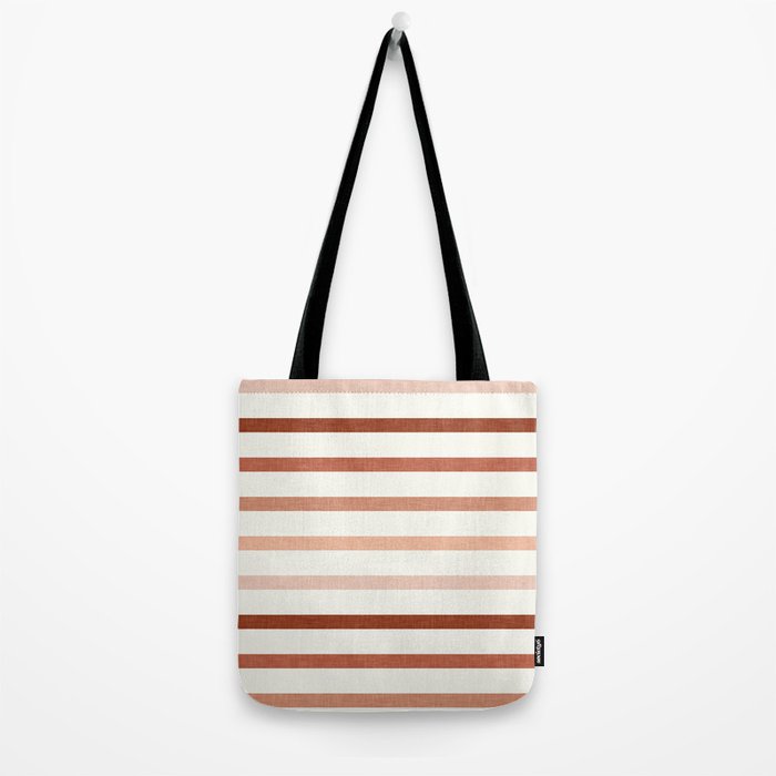 terra cotta stripes  Tote Bag Gallery Image 2