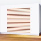 terra cotta stripes  Wall Mural Gallery Image 2
