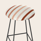 terra cotta stripes  Stool Gallery Image 2