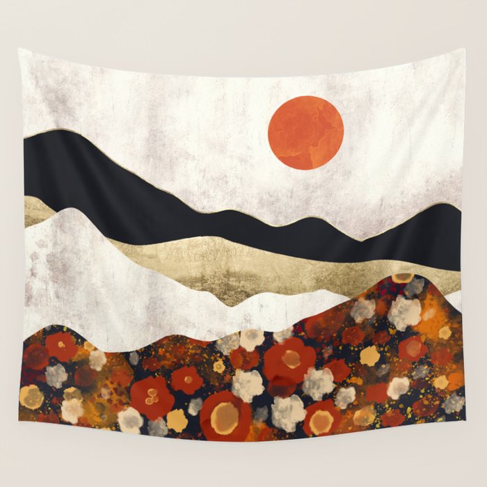 Autumn Field Wall Tapestry Gallery Image 4