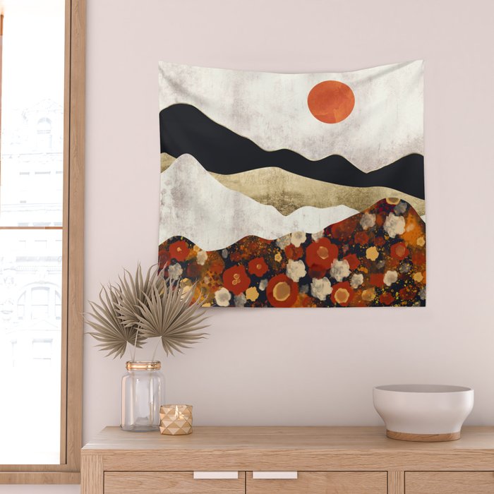 Autumn Field Wall Tapestry Gallery Image 2