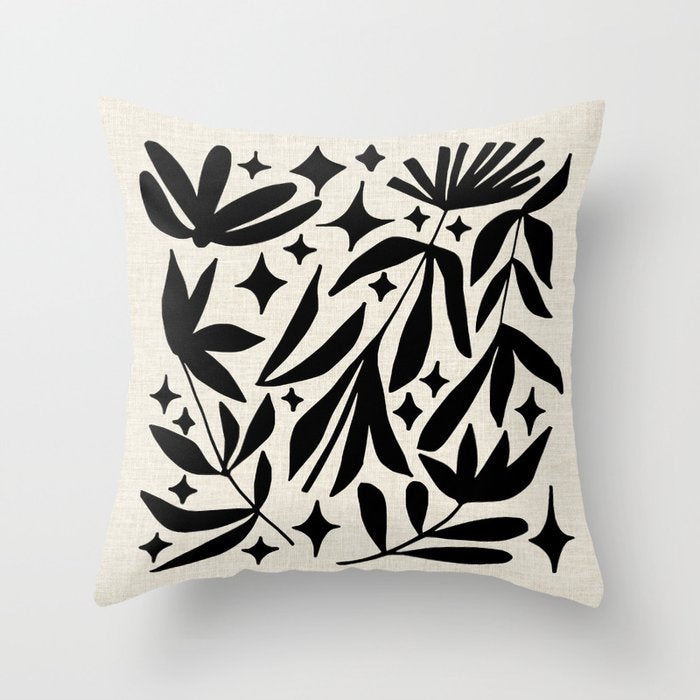 Cosmic Bloom Throw Pillow Gallery Image 1