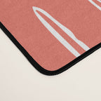 Boho, Raindrop, Mudcloth, Coral Desk Mat Gallery Image 4