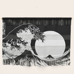 The Great Wave Black and White Inverse Wall Hanging Gallery Image 1
