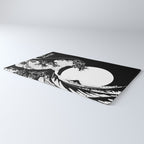 The Great Wave Black and White Inverse Rug Gallery Image 3