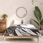 The Great Wave Black and White Inverse Comforter Gallery Image 3