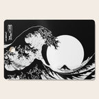 The Great Wave Black and White Inverse Cutting Board Gallery Image 1