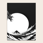 The Great Wave Black and White Inverse Notebook Gallery Image 4