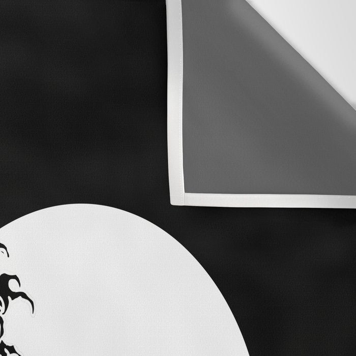 The Great Wave Black and White Inverse Wall Tapestry Gallery Image 3