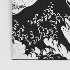 The Great Wave Black and White Inverse Poster Gallery Image 3