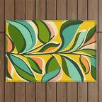 Celebration / Abstract Botanical Series Outdoor Rug Gallery Image 1