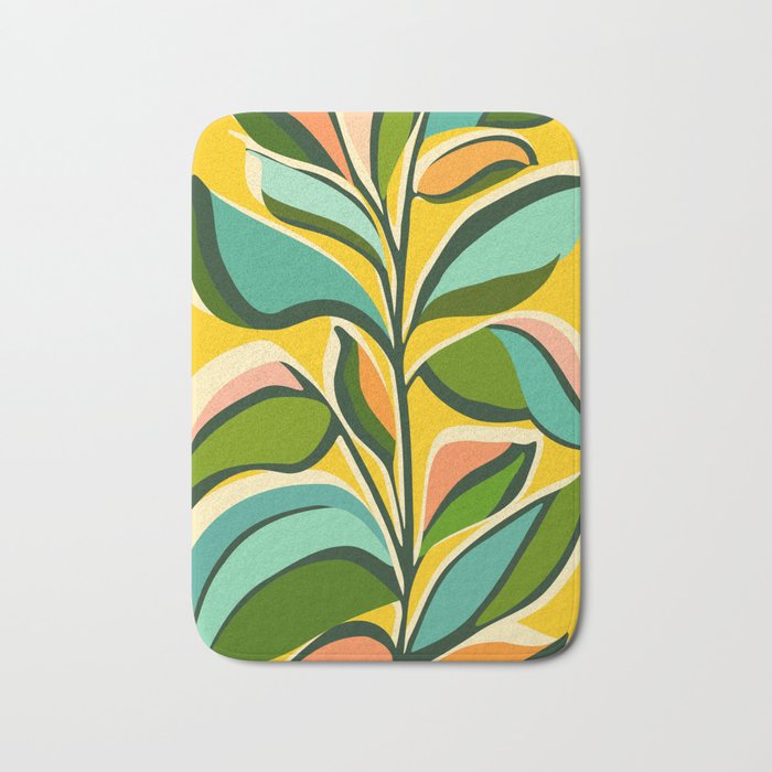 Celebration / Abstract Botanical Series Bath Mat Gallery Image 1