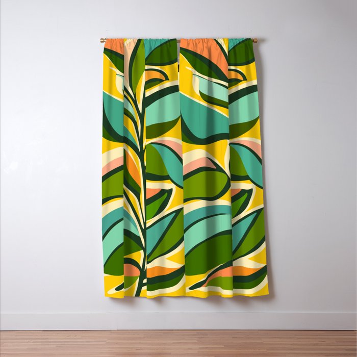 Celebration / Abstract Botanical Series Window Curtain Gallery Image 3