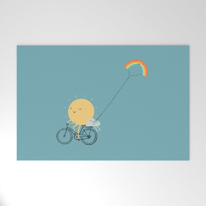 Rainbow Kite Welcome Mat Gallery Image 1