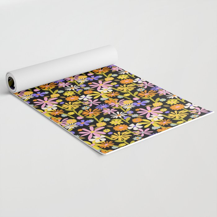 Flower Power Dark Yoga Mat Gallery Image 2