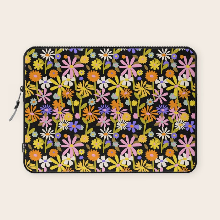 Flower Power Dark Laptop Sleeve Gallery Image 1