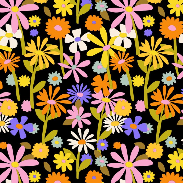 Flower Power Dark Coffee Mug Gallery Image 2