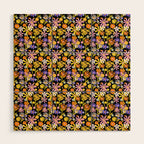 Flower Power Dark Wood Wall Art Gallery Image 1