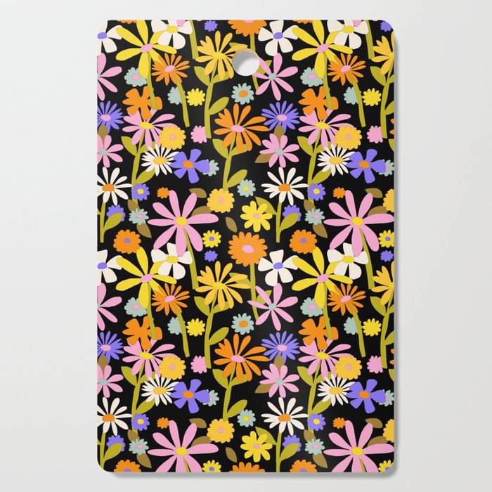 Flower Power Dark Cutting Board Gallery Image 1