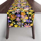 Flower Power Dark Table Runner Gallery Image 1