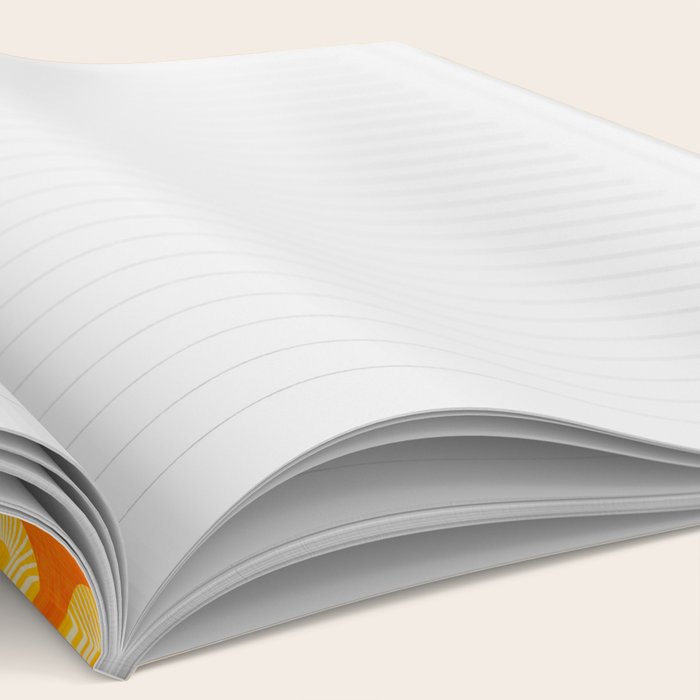 Earth Mod Abstract Sun Orange Notebook Gallery Image 2