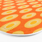 Earth Mod Abstract Sun Orange Bath Mat Gallery Image 3