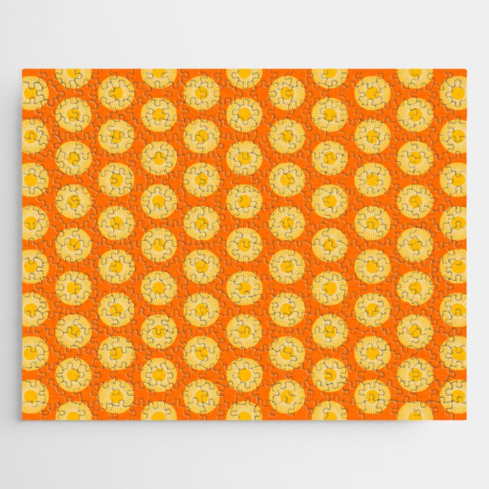 Earth Mod Abstract Sun Orange Jigsaw Puzzle Gallery Image 1