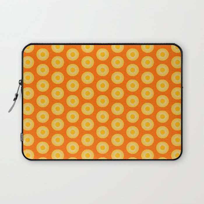 Earth Mod Abstract Sun Orange Laptop Sleeve Gallery Image 1