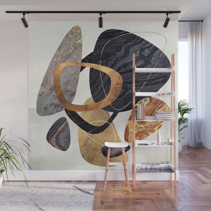 Abstract Pebbles III Wall Mural Gallery Image 1