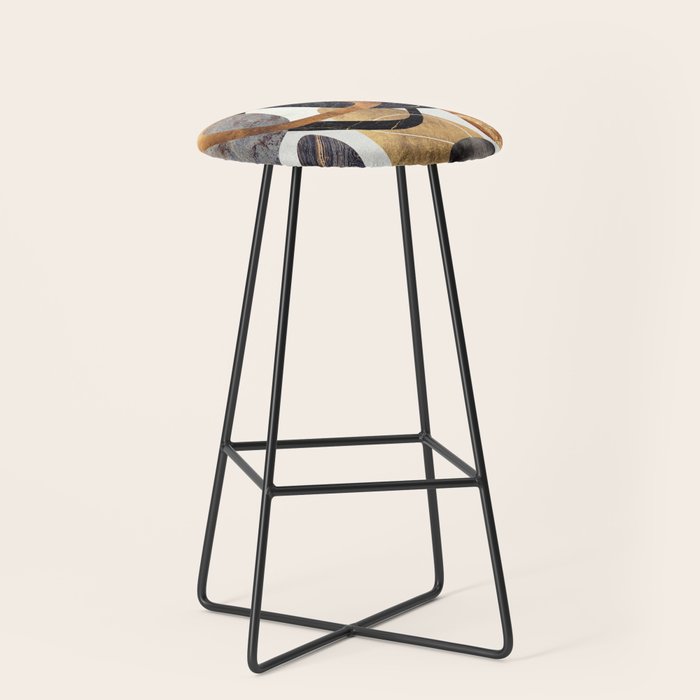 Abstract Pebbles III Stool Gallery Image 1