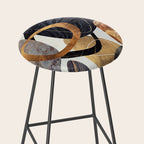 Abstract Pebbles III Stool Gallery Image 2