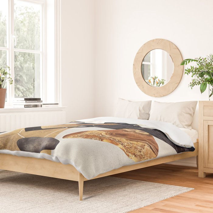 Abstract Pebbles III Duvet Cover Gallery Image 2
