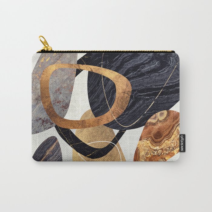 Abstract Pebbles III Carry All Pouch Gallery Image 1