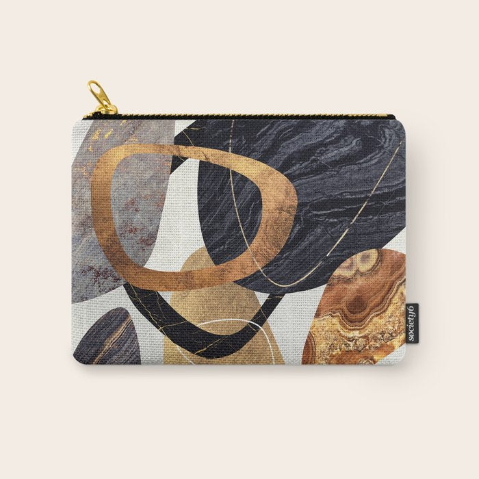 Abstract Pebbles III Carry All Pouch Gallery Image 1