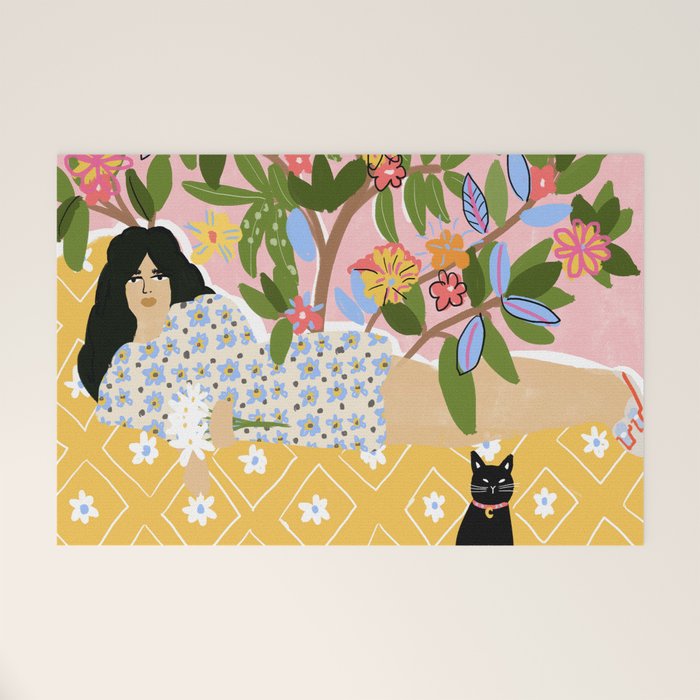 Paint Me Like One of Your French Ladies Welcome Mat Gallery Image 1