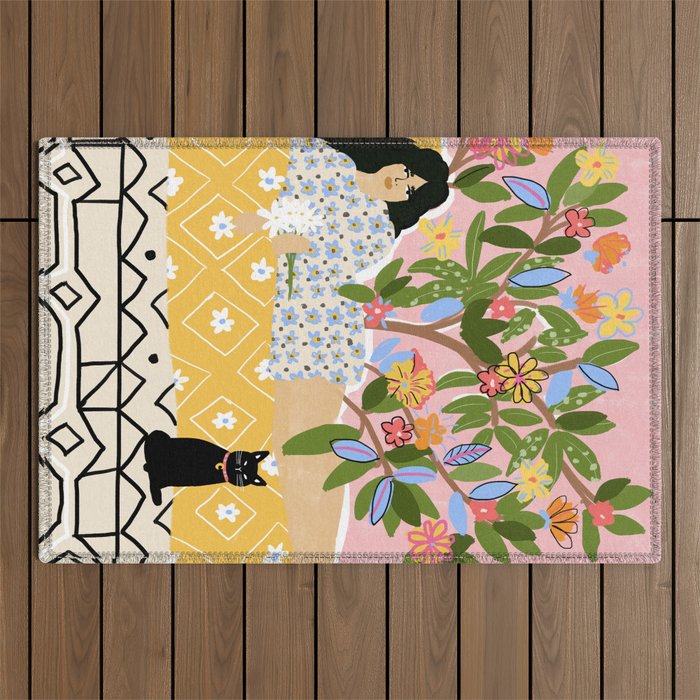 Paint Me Like One of Your French Ladies Outdoor Rug Gallery Image 1