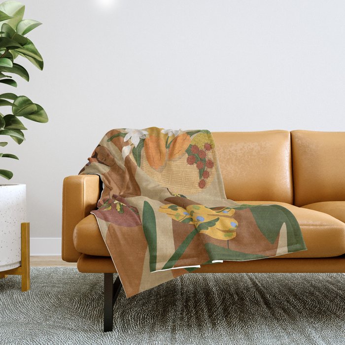 Opps I dropped my Papaya Throw Blanket Gallery Image 1