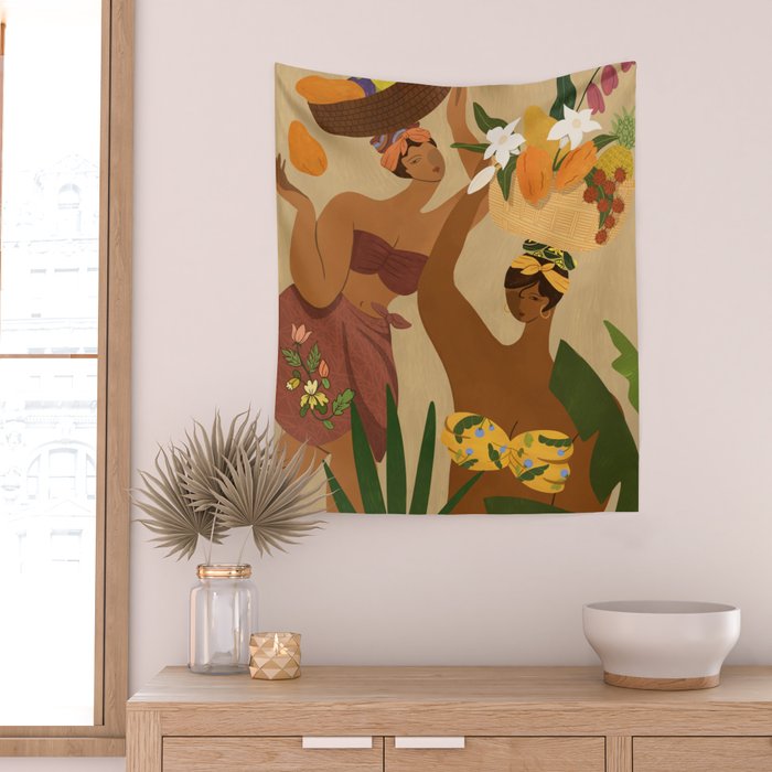 Opps I dropped my Papaya Wall Tapestry Gallery Image 2