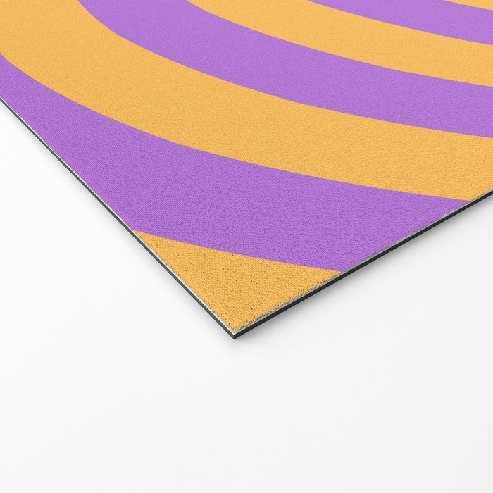 Wavy Stripes in Green, Pink, Purple & Yellow Welcome Mat Gallery Image 2