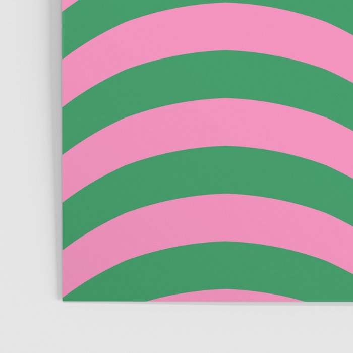 Wavy Stripes in Green, Pink, Purple & Yellow Poster Gallery Image 3