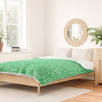 Colorful abstract fun line doodle art pattern Duvet Cover Gallery Image 2