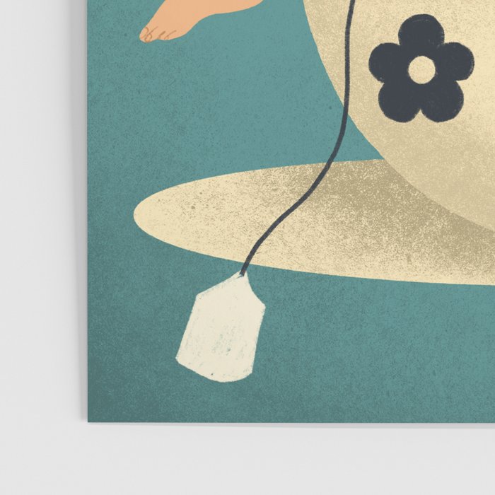 Lady in a Chamomile Tea Bath Poster Gallery Image 3