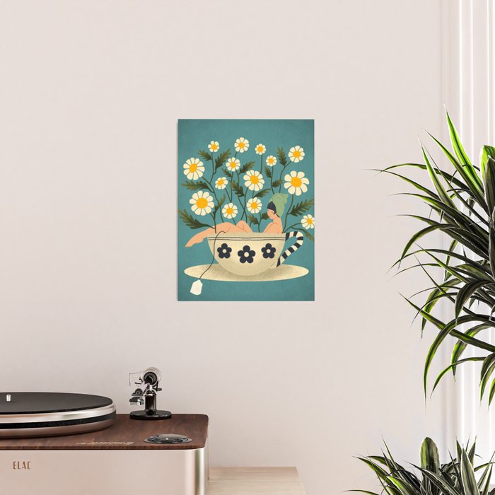 Lady in a Chamomile Tea Bath Poster Gallery Image 2