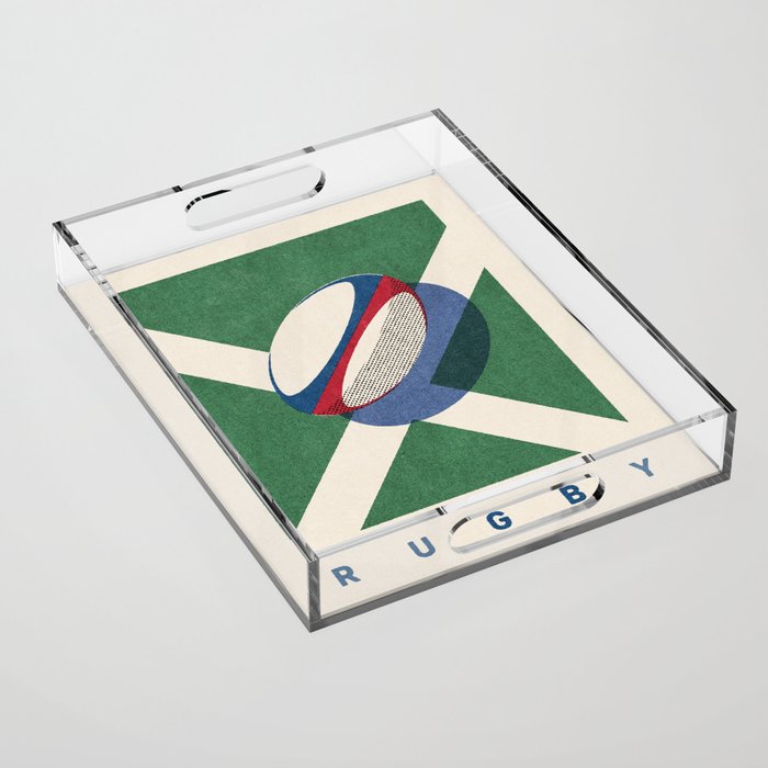 BALLS - Rugby - Summer Games Acrylic Tray Gallery Image 1