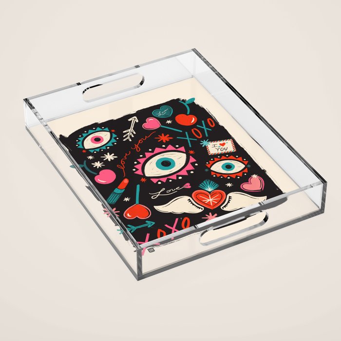 Love Pop Icons Acrylic Tray Gallery Image 1
