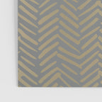 Herringbone, Boho, Mudcloth Pattern, Grey and Gold Poster Gallery Image 3